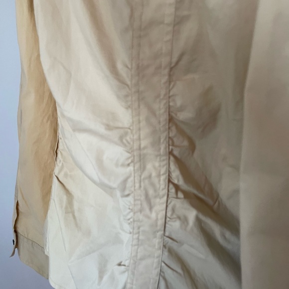 20” PTP camel tan FDJ lovely button up dress casual shirt stretchy - Picture 5 of 5